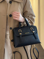 Leather Flap Backpack Bag