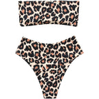 2-Piece: Women's Tube Top Bikini Swimsuit