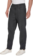 Men's Casual Elastic Waist Denim & Twill Pull on Jeans Pants