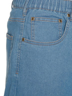 Men's Casual Elastic Waist Denim & Twill Pull on Jeans Pants