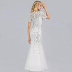 Elegant Ever-pretty tulle evening wedding party dress