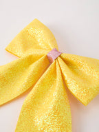 Back to School Glitter Bow Hairpin