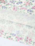 Spring Purple Floral Embroidered Smocked Bow Girl Dress