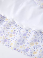 Spring Floral Girls Ruffle Bow Spaghetti Strap Dress