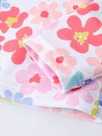 Summer Floral Girls Long Sleeve Swim Set