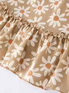 Floral Daisy Girl Spaghetti Strap Dress