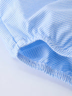 Blue Smocked Church Christ Bishop Christening Baby Boy Bloomer Set