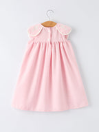 Pink Smocked Church Christ Bishop Christening Girls Dress