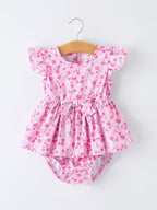 Mommy & Me Baby Girls Romper-Spring Floral Print