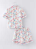 Mommy & Me 4th of july Print Pajama Set