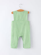 Spring Turtle Smocked Baby Boy Romper
