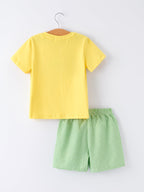 Spring Turtle Smocked Boy Set
