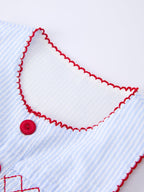 Girls Back To School Apple Twirl Dress Smocked
