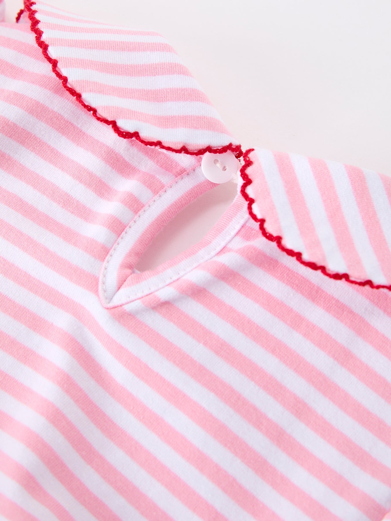 Girls Back To School Apple Applique Twirl Dress Ruffle Petal Collar