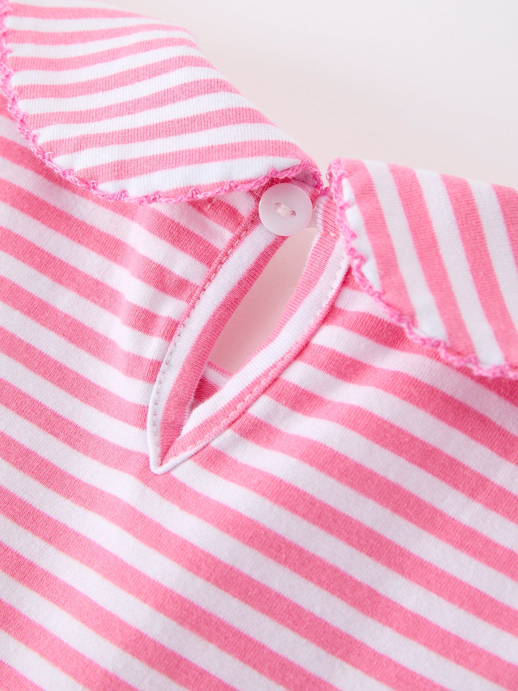 Girls Back To School Bow Pencil Twirl Dress Ruffle Petal Collar Applique