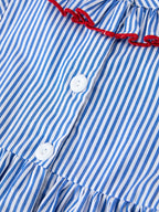 Girls 4th of July Twirl Dress Bow Smocked Embroidery