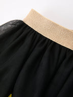Back To School Crayon Girls Skirt Tulle Applique Skirt
