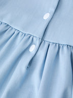 Back to School Pencil Applique Girl Dress Scallop Hem