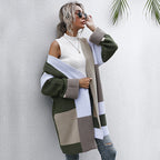 Women’s Color Matching Knit Cardigan