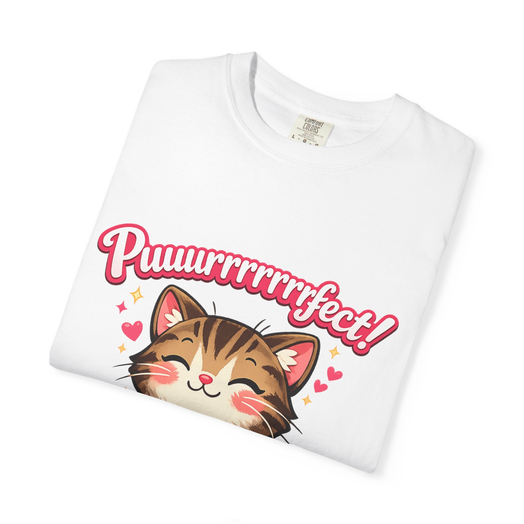 Puuurrrrfect! Cute Tabby Cat Graphic T-Shirt