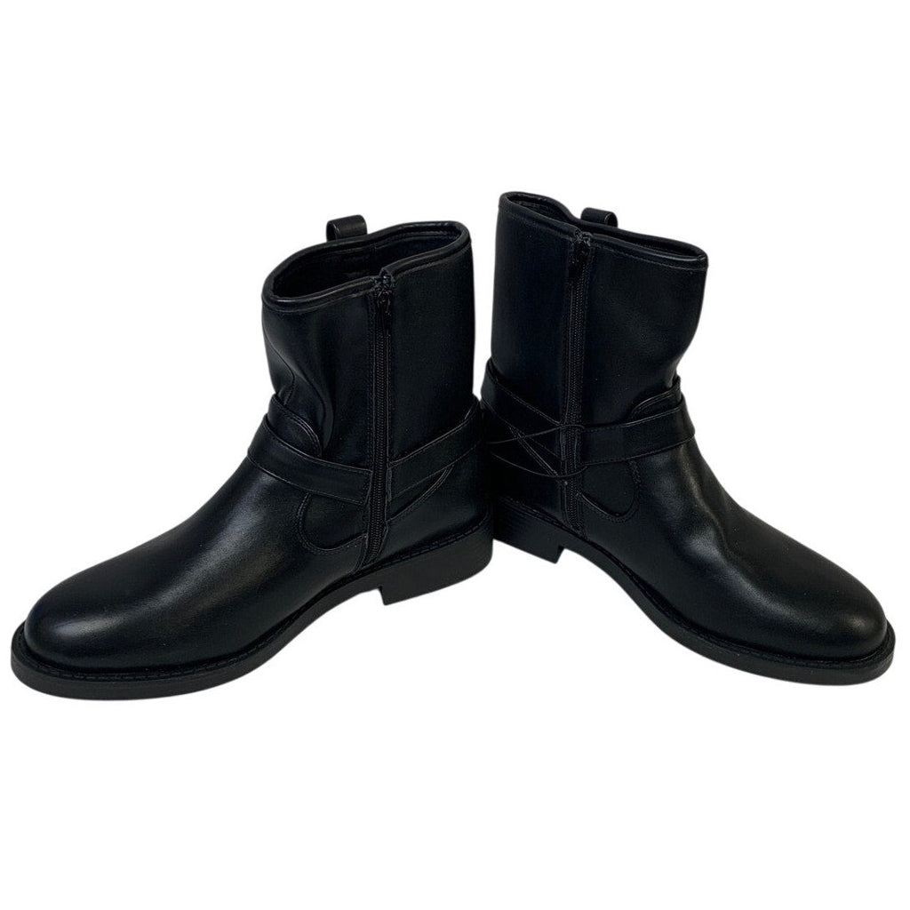 NWT Dolce Vita Womens Size 8 Black 1.5" Heel Boots Side Zip Round Toe Shoes