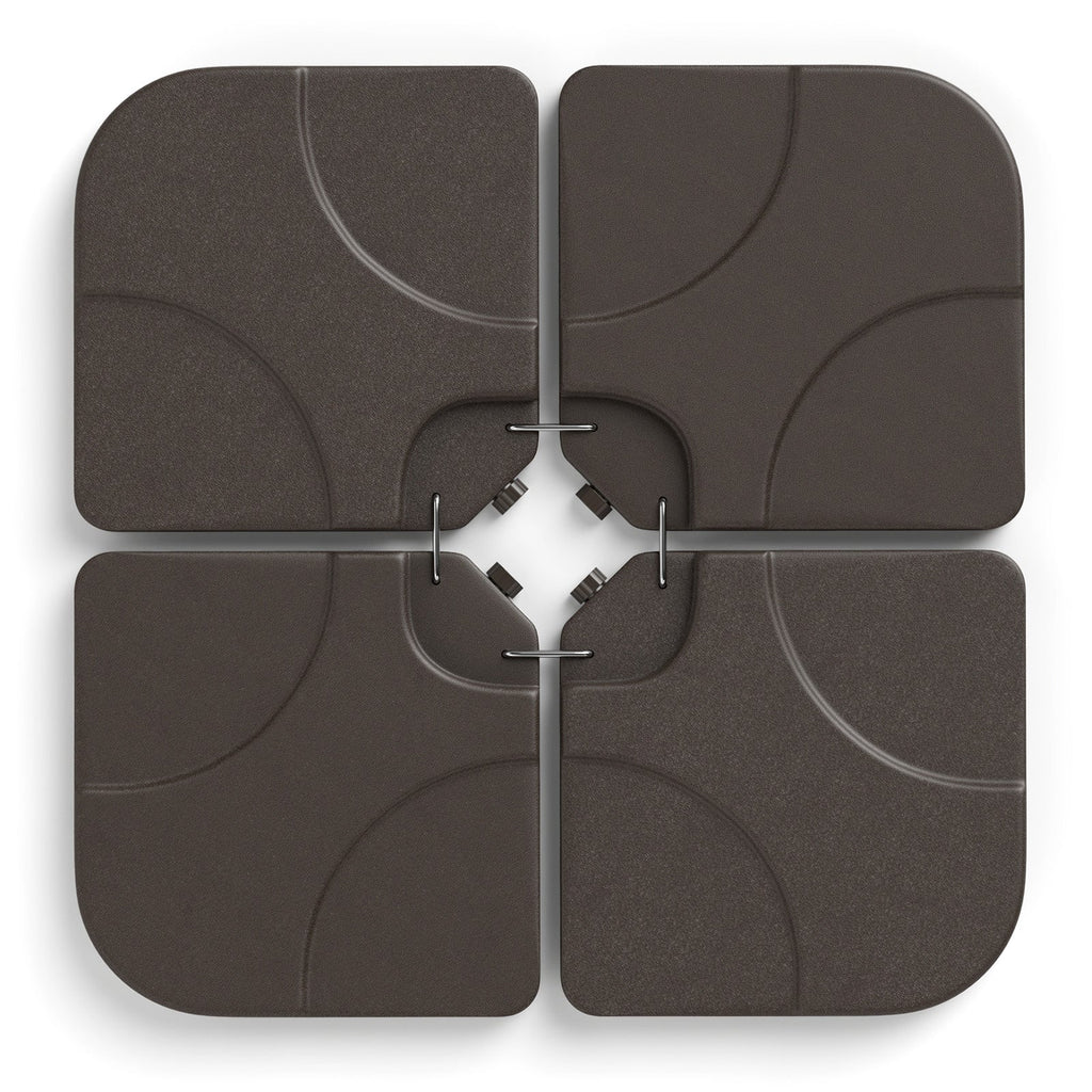 20 Inch Patio Offset Water Filled Plate Umbrella Base Sand