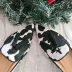 Cow Print Tassel Pumps Women | Casual Slip-On Style