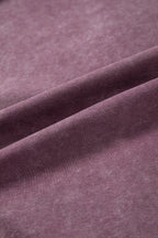 Valerian Mineral Wash Exposed Seam Side Slit Sweatshirt
