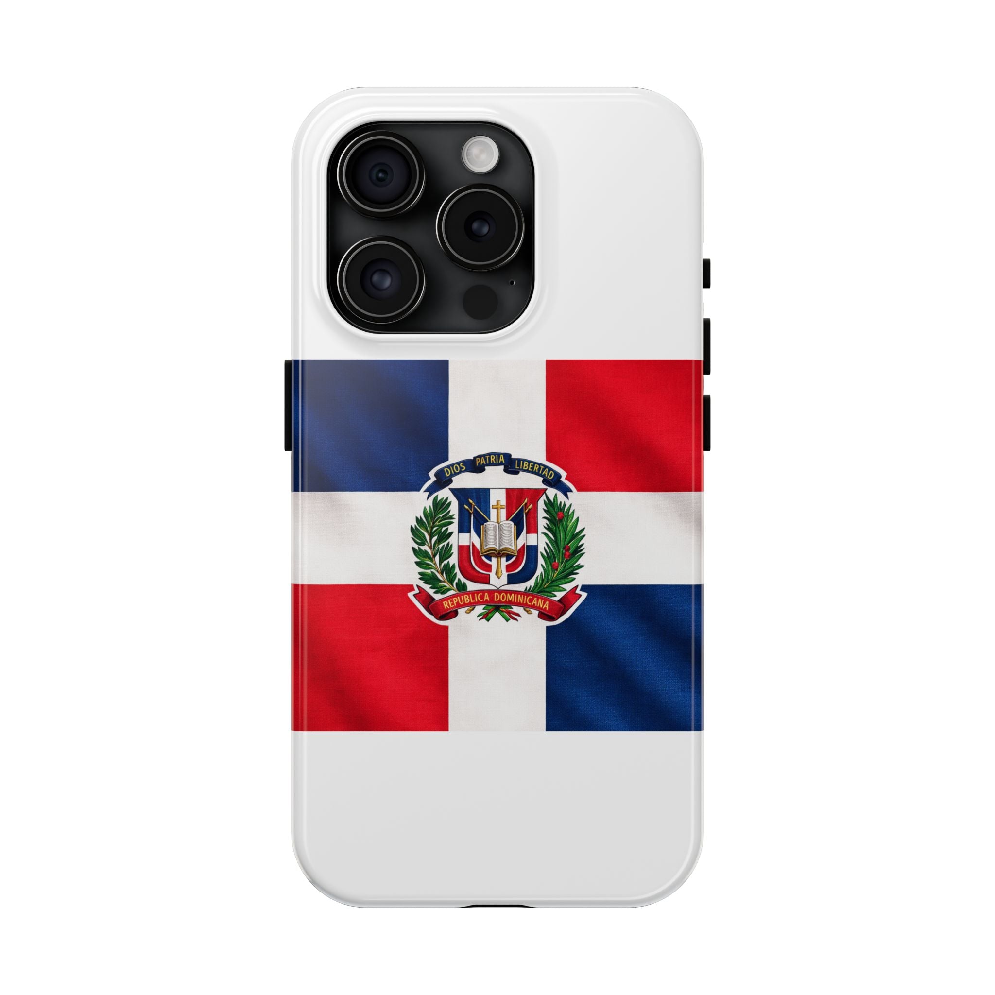 Dominican Flag Tough Phone Case Protective Patriotic Phone Cover