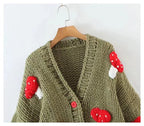 Women’s Mushroom Crochet Short Cardigan