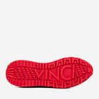 The Inferno Black & Red Leather Men Sneaker
