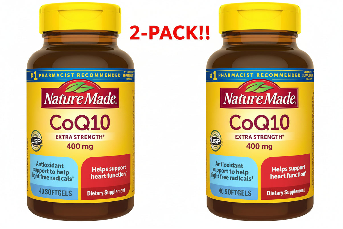 Nature Made CoQ10 400mg Unflavored 40 Soft-gels