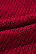 Off Shoulder Ribbed Knit Sweater