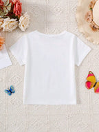 Children's Butterfly Tree Graphic Casual T-Shirt