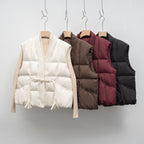 New National Standard Autumn And Winter Plain Color V-neck Loose Vest