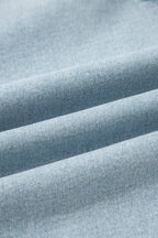 Beau Blue Frayed Cropped Straight Jeans
