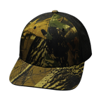 Blank - 6 Panel - Tan Tree Camo / Black (Unisex) - Laser Mesh