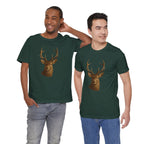 Rustic Deer Graphic Tee, Nature Lover Shirt, Outdoorsy Gift, Casual Wear, Wildlife Enthusiast Tee