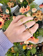 Cross Gemstone Ring