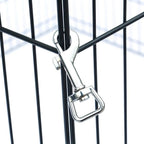 24" Tall Wire Fence 8 Panel Pet Folding Metal Play Pen