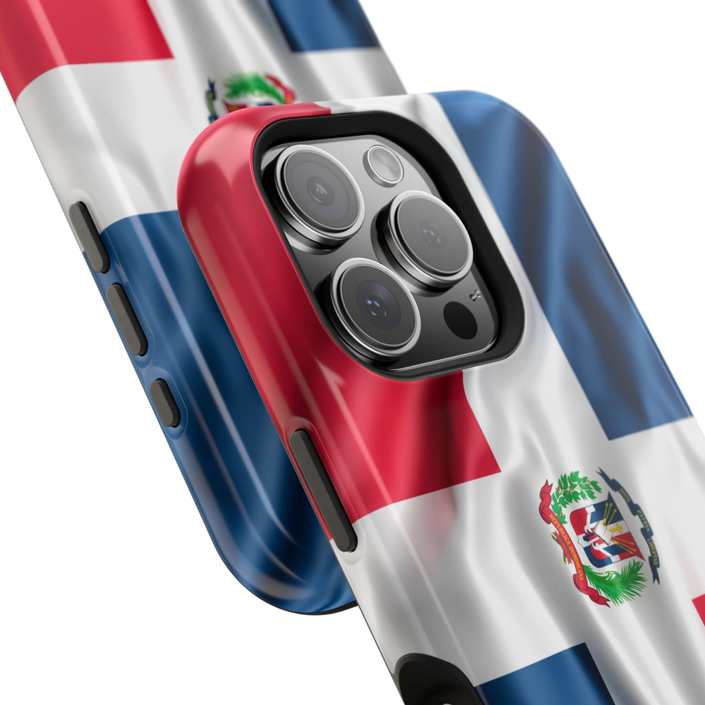 Dominican Republic Flag Magnetic Impact Resistant Phone Case