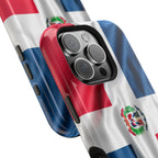 Dominican Republic Flag Magnetic Impact Resistant Phone Case