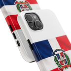 Dominican Flag Tough Phone Case Protective Patriotic Phone Cover
