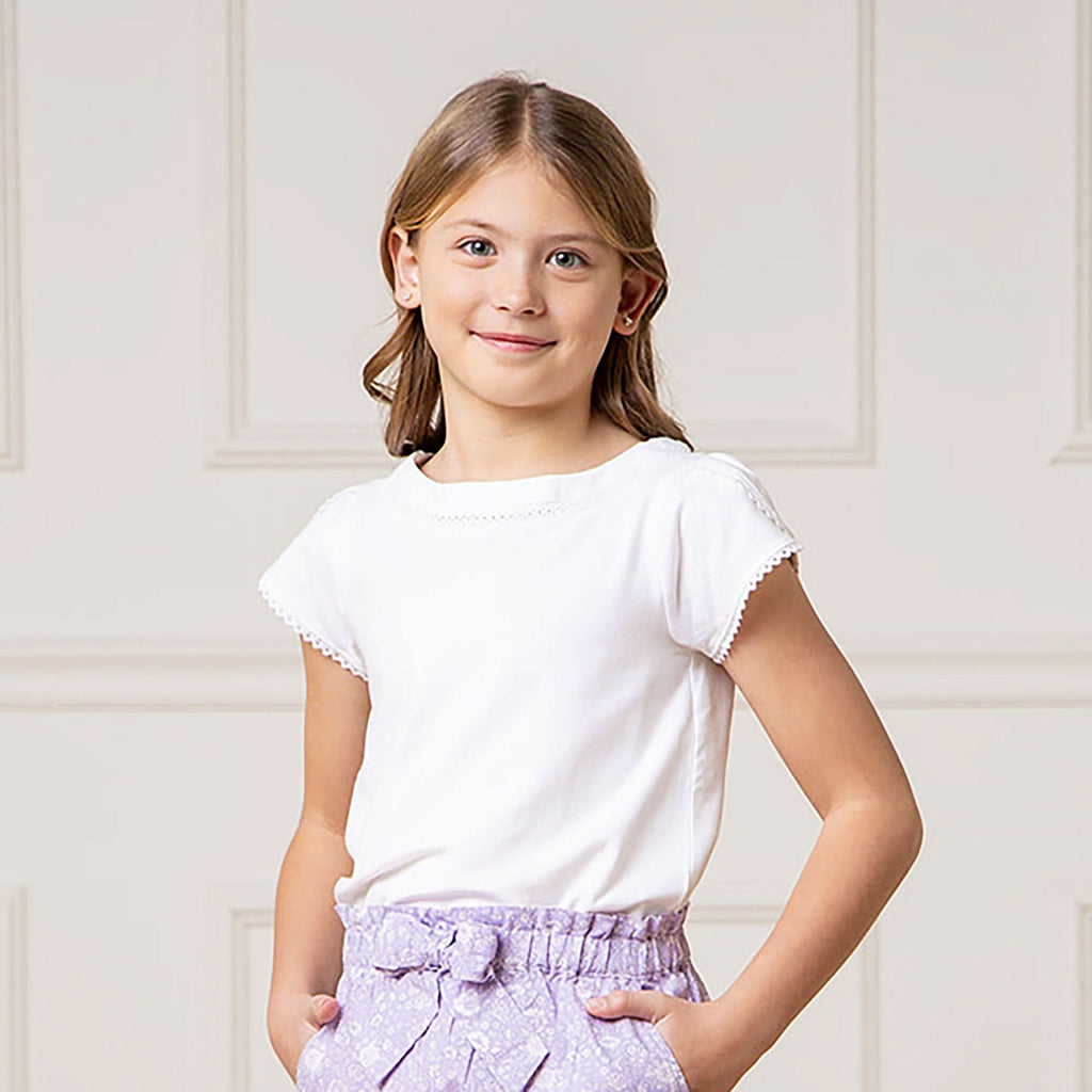 Organic Tulip Sleeve Knit Top