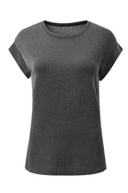 Canton Twisted Ribbed Textured Plain T Shirt