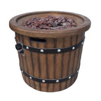 Alora 25-Inch Round 40K BTU Liquid Propance Concrete Fire Pit (SAK88764)