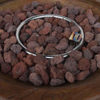 Alora 25-Inch Round 40K BTU Liquid Propance Concrete Fire Pit (SAK88764)