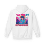 Digital Dreamer Unisex Fleece Hoodie, Cozy Graphic Sweatshirt, Anime Style Hoodie, Perfect Gift for Gamers, Casual Streetwear