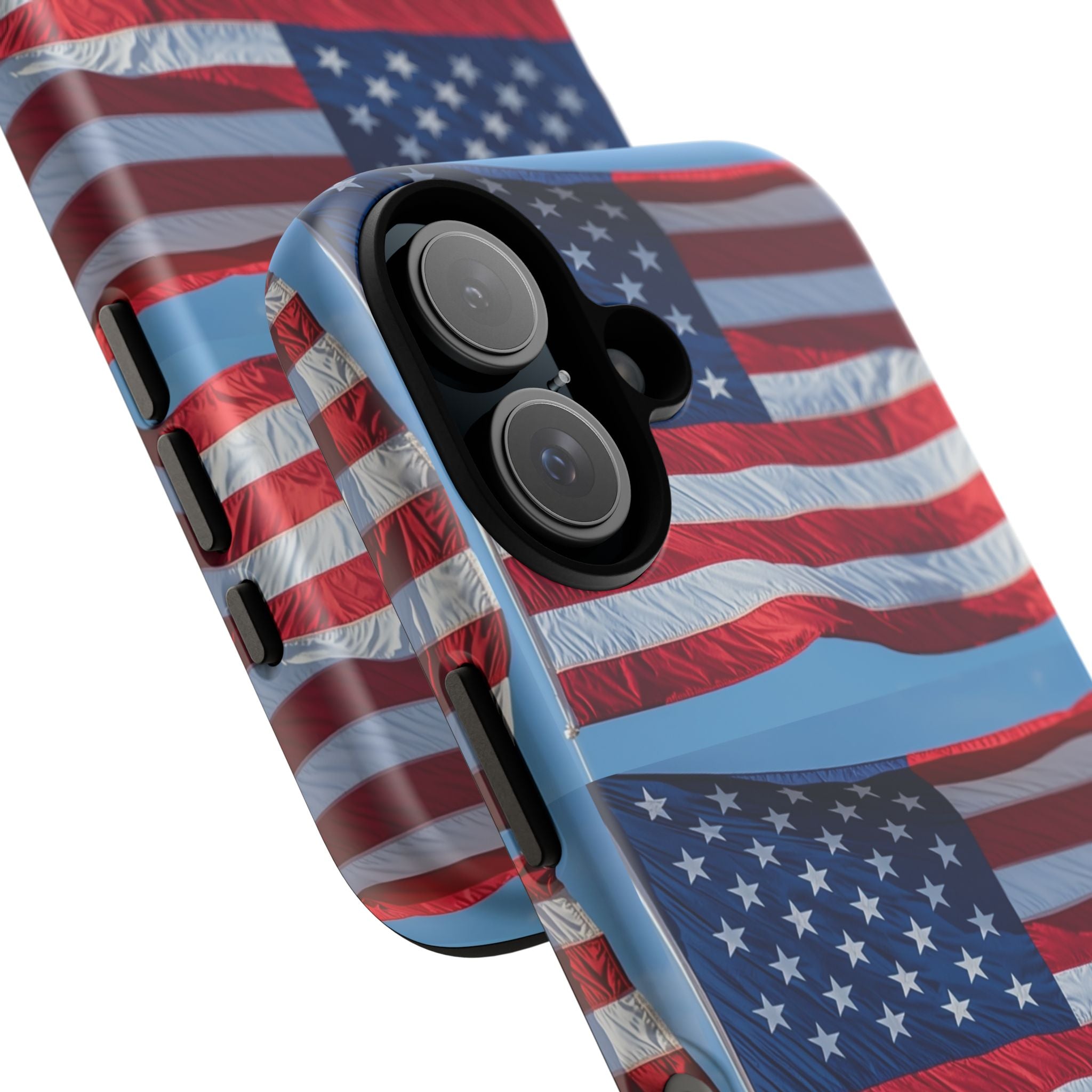 American Flag Tough Phone Case — Patriotic iPhone Protective Cover