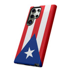 Puerto Rico Flag Tough Phone Case Patriotic Red & White Stripe Design